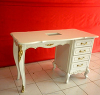 Meuble professionnel mongol blanc, 4 tiroirs, meuble de Salon, manucure, blanc, style Baroque