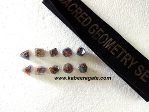 ชุด5จักระ orgone เรขาคณิตพร้อมกระเป๋า Veet งานฝีมือหินกึ่งมีค่าทำจากหินควอตซ์อัญมณี - Product Image 2