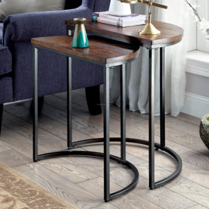 Mesas Auxiliares Encajables con Tablero de Madera - Product Image 1
