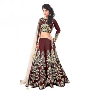 印度花式莱恒加·霍利印度新娘婚礼莱恒加连衣裙批发价格最好的批发价