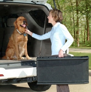 Escalera de plástico para perros, cama plegable, ajustable, antideslizante, para coche y SUV - Product Image 2