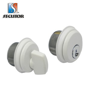 Cylindre à mortaise en zinc à contrôle d'accès à clé en aluminium et finition bronze duronodique - Product Image 3