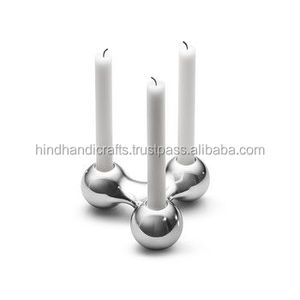 HHO Home Decoration <b>Silver</b> Plating <b>Candle</b> <b>Holder</b> for Christmas - Product Image 1