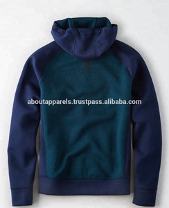 Última moda Slim Fit Pullover canguro con capucha de lana al por mayor por encargo de invierno transpirable algodón polar cremallera sudaderas con capucha - Product Image 6