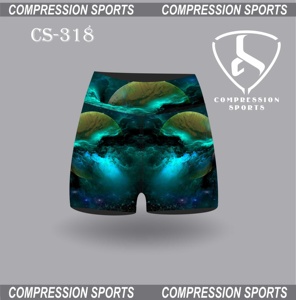 Shorts Deportivos de Yoga para Mujer, Cintura Alta, Antibacterianos, Anti-UV, Transpirables, de Secado Rápido, Elásticos en Cuatro Direcciones, Spandex/Poliéster - Product Image 3