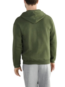 Fabricante al por mayor Anti-Shrink sudadera de lana de punto de alta calidad impresa para hombre Zip Crop con capucha de talla grande para el invierno - Product Image 2