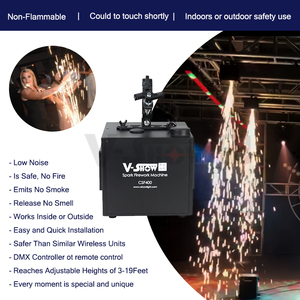 VSHOW FS650 Macchina per Effetti Speciali a Cascata di Scintille 650W DMX con Telecomando - Product Image 6