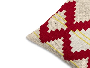 Housse de coussin noire brodée en coton, taie d'oreiller blanche, décorative, moderne, mi-longue, 16X48 pouces, décoration pour la chambre - Product Image 2