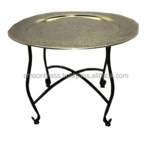 Table basse décorative Table marocaine pliante géante pour jardin avec poignée Meubles de salon pour la maison - Product Image 3