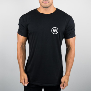 เสื้อยืดคอกลมสำหรับผู้ชายเสื้อยืดออกกำลังกายสำหรับใส่วิ่งระบายอากาศได้ดีผ้าคอตตอนสแปนเด็กซ์แห้งเร็วออกแบบได้ตามต้องการ - Product Image 4