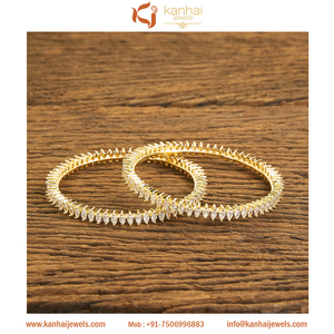 ทองชุบแฮนด์เมดออกแบบ2ชิ้นกำไล59515สีขาว - Product Image 2