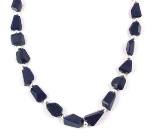 1 hebra de piedras preciosas de sodalita Natural, 17 "de largo, facetadas pepitas, fabricación de cuentas, joyería hecha a mano, venta al por mayor - Product Image 5