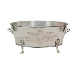 Maceta Rectangular de aluminio para decoración de hogar y jardín Maceta de metal con acabado recubierto de polvo blanco grande - Product Image 2