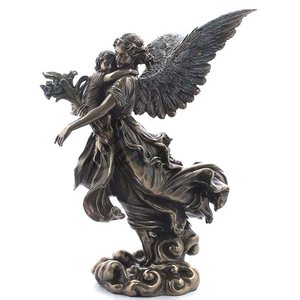 <span class=keywords><strong>Angelo</strong></span> in ginocchio in bronzo religioso europeo con statua ad ala per la decorazione della chiesa o del giardino - Product Image 1