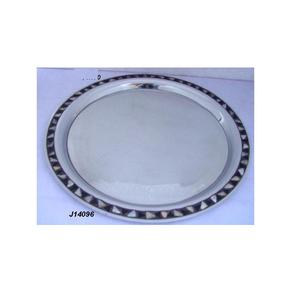 Plateau en aluminium moulé de haute qualité avec mosaïque d'os décor à la maison plateau décoratif plateau de service en métal au prix de gros - Product Image 6