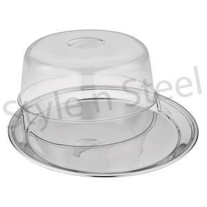 Vente en gros de plateaux alimentaires, moules à gâteaux en acier inoxydable, ustensiles de cuisson pour micro-ondes, plateau à gâteaux en acier inoxydable avec couvercle - Product Image 1