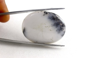 Cabujones de ópalo dendrítico Natural liso brillante, cuentas de piedras preciosas sueltas de forma ovalada para la fabricación de joyas envueltas en alambre - Product Image 4