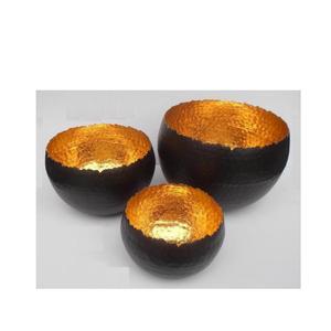 <b>Black</b> and Golden Colours Iron Votive With Flame Like Edges Tealight <b>Holder</b> Christmas Home Decor <b>Candle</b> <b>Holder</b> Gold Leaf Candler - Product Image 2