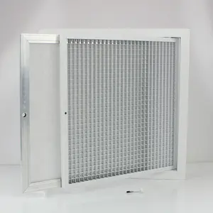 暖通空调 (Hvac) 铝Eggcrate排气天花板回风格栅可拆卸铰链式过滤器