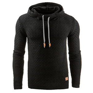 Negro sudaderas con capucha de los hombres de fabricantes de ropa sudaderas con capucha personalizado impreso sudaderas con capucha - Product Image 1