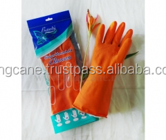 Gants de sécurité en latex industriel orange, qualité lourde, doublure argentée, 18 mil, antidérapants, anti-coupures, certifiés EN388, protection des mains - Product Image 4