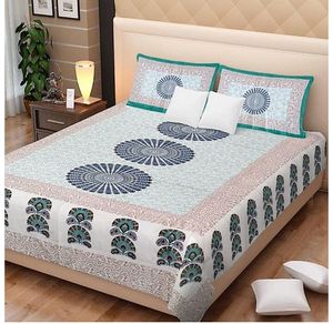 Ombre Mandala Animal imprimé coton drap de lit literie reine King Size doux décor à la maison belle à la main par des expéditeurs indiens - Product Image 3