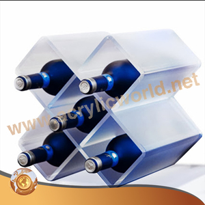 Support d'affichage de bouteille de vin acrylique d'usine - Product Image 1