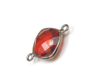 Ensemble de connecteurs uniques en argent sterling 925 pour la fabrication de bijoux, grenat rouge, quartz, double caution, ODM, fournisseur OEM - Product Image 3