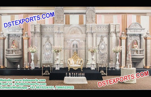 Grandes scées de mariage japonaises en Fiber, Set de scène, pour mariages asiatiques, Set de décoration artisanale - Product Image 4