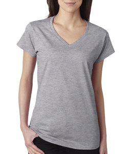 เสื้อยืดผ้าบาติกแขนสั้นคอวีของผู้หญิงมีคุณสมบัติระบายอากาศและเป็นมิตรกับสิ่งแวดล้อมทำจากผ้าฝ้าย100% - Product Image 4