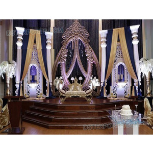 Royalเอเชียงานแต่งงานเวทีตกแต่งแต่งงานอินเดียขั้นตอนตกแต่งRoyal Blueงานแต่งงานตกแต่ง - Product Image 1