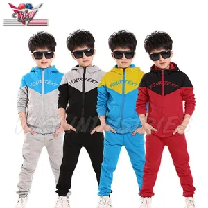 Fashion Children Tracksuit for Boys Hooded Coat Long Pants 2Pcs Boys Sport Suits Casual Kids Teens Toddler Clothing