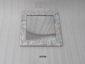 Miroir à incrustation de perles en mosaïque, disponible en toutes tailles et Styles, décor mural, cadre de miroir - Product Image 4