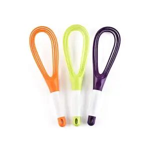 2 in 1 colorful manual whisk egg beater tools for cookware and kitchenware eco-friendly