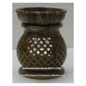 เตาน้ำมันหอมระเหยโบราณทำมือหินสบู่ที่สวยงาม - Product Image 1