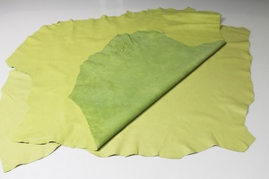 หนังแกะแบบวินเทจสีมะนาวอ่อนหนังแนปาหนังนิ่มสำหรับเฟอร์นิเจอร์โซฟางานฝีมือแฟชั่นขายส่ง - Product Image 2