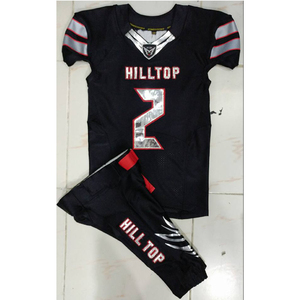 2025 vêtements d'entraînement pour adultes personnalisés paquet d'affaires de Football américain hommes uniforme à manches courtes séchage rapide ODM nom d'impression sublimé - Product Image 3