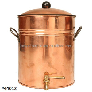 Dispensador de agua de cobre martillado moderno para una buena salud - Product Image 3