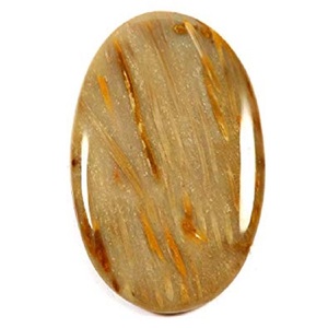 High quality petrified wood Oval Jewelry <b>Pendant</b> Stone Oval Cabochon Jewelry Natural Stone Healing <b>Crystal</b> Gemstone wholesaler - Product Image 4