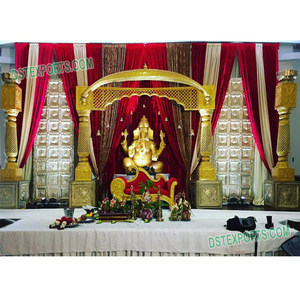 Décoration de scène de mariage traditionnelle indienne, ornements en Fiber sculptés, accessoire de scène, pour vente, en vente - Product Image 1