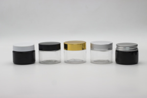 ภาชนะบรรจุครีม50Ml ขวดเครื่องสำอางพลาสติก PET สีดำพร้อมฝาอลูมิเนียม - Product Image 4