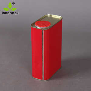 กระป๋องโลหะสี่เหลี่ยมขนาด1ลิตรกระป๋องเปล่าพร้อมฝาเกลียวพลาสติก - Product Image 3