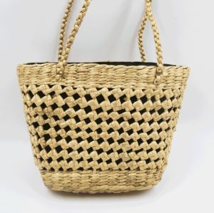 Pochette en paille jonc de mer vintage pour femmes pochette de plage tissée à la main avec fermeture en rotin sacs à main de style vente en gros - Product Image 1