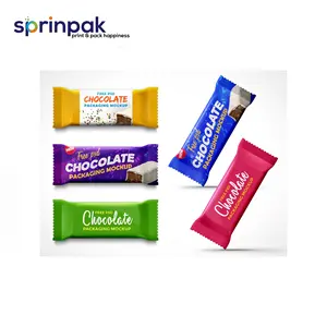 Printed Pouch Packaging/チョコレートBar PackagingためSweet Candy Bar Food Package Custom StandアップPouch Heat Seal Gravure Accept