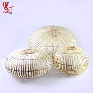 Vietnam Handcrafted Traditional Midcentury <b>Wicker</b> Ceiling Bamboo Lamp <b>Shade</b> Line Hanging Lampshade for Decoration Wholesale - Product Image 5