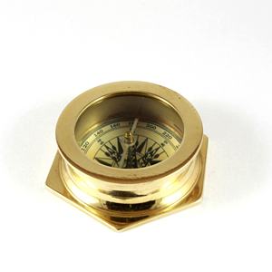 Calyron fait à la main en laiton poli boussole nautique métal verre alliage Europe mariage noël remise des diplômes pâques nouvel an - Product Image 2