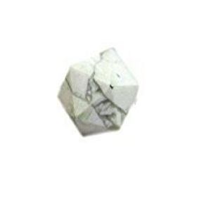 Cubo de whisky de piedra tallada en icosaedro de howlita blanca de alta calidad, piedra natural, cristal curativo de reiki, piedra preciosa. - Product Image 6