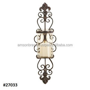 Home Decorative <b>Wall</b> Mounted Candle Holder Decorative <b>Wall</b> <b>Sconce</b> in Metal Classic Design Candle Holder - Product Image 4