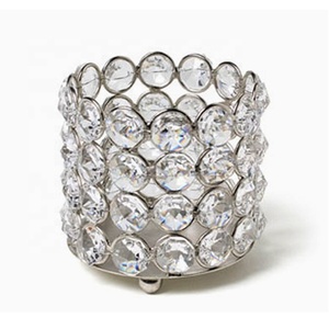 Bougeoir en cristal de forme ronde pour la décoration d'éclairage de cadeaux - Product Image 1