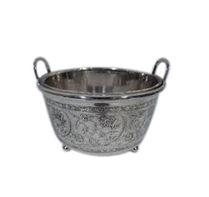 Refroidisseur à vin en métal, seau à vin ovale en fer massif, seau à glace à pied, seau à glace de luxe - Product Image 3